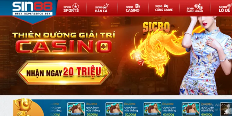 Vì sao Casino Online của nhà cái Sin88 là luôn lựa chọn tốt nhất?